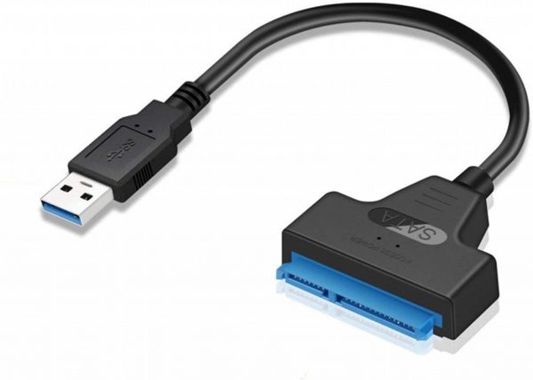 ADAPTADOR SATA A USB 3 GENERICO SATA 3 CABLE USB 3.0 6 GBPS 2.5P 22PIN