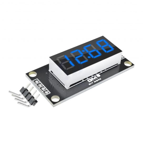 MODULO LED DISPLAY STARWARE TM1637 4 DIG RELOJ 7 SEGM LED 0.36P AZUL