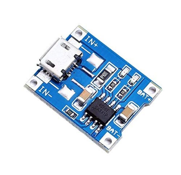 MODULO CARGA GENERICO TP4056 MICRO USB 3.7V 1A BATERIA 18650