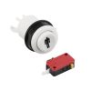 BOTON PULSADOR MICROSWITCH GENERICO 30MM AMERICANO JUGADOR 1 BLANCO