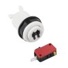 BOTON PULSADOR MICROSWITCH GENERICO 30MM AMERICANO JUGADOR 2 BLANCO
