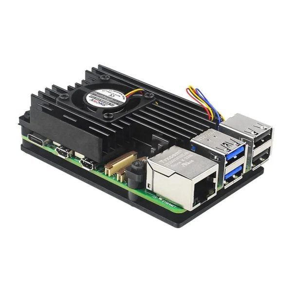 GABINETE CARCASA RASPBERRY PI 5 ALUMINIO FAN