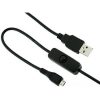 CABLE USB GENERICO A MICROUSB C/BOTON CORTE