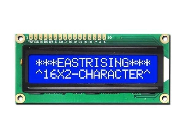 DISPLAY LCD GENERICO LCD1602 BACKLIGHT AZUL 16X2 P/ARDUINO Y RASPBERRY