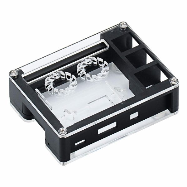 GABINETE CARCASA RASPBERRY PI ACRILICO DOBLE FAN TRANSPARENTE PI 3 B