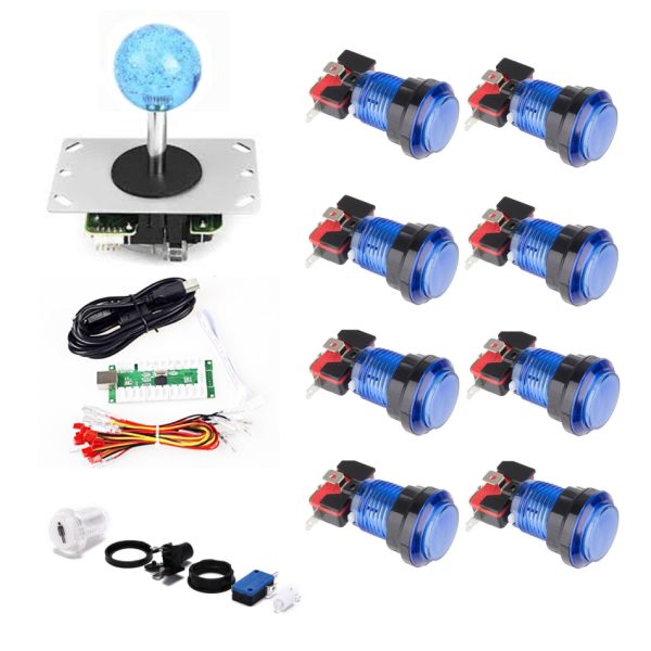 KIT ARCADE MAME LED USB GENERICO 1 JUGADOR COMPLETO