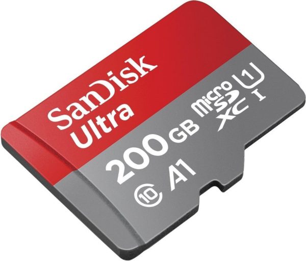 MEMORIA MICROSD SANDISK ULTRA A1 200GB SDXC CLASE 10 100MB/S FHD