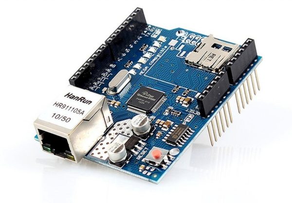 MODULO EXPANSION SHIELD STARWARE W5100 RED ETHERNET CON LECTOR MICROSD P/ARDUINO