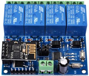 MODULO RELAY SWITCH STARWARE ESP8266 WIFI 4 CANALES OPTOACOPLADOS
