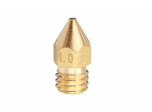 NOZZLE PICO BRONCE GENERICO MK8 M6 1.75/1.0MM P/HOTEND