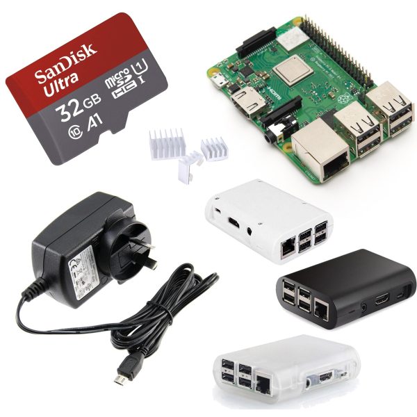 KIT DESARROLLO RASPBERRY PI 3 B+ 32GB FUENTE CASE DISIPADORES