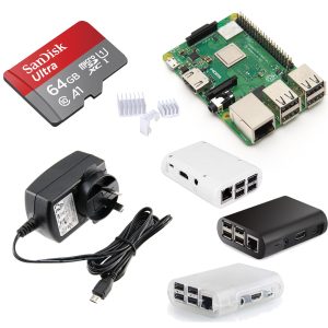 KIT SBC  RASPBERRY PI 3 B+ 64GB FUENTE CASE DISIPADORES