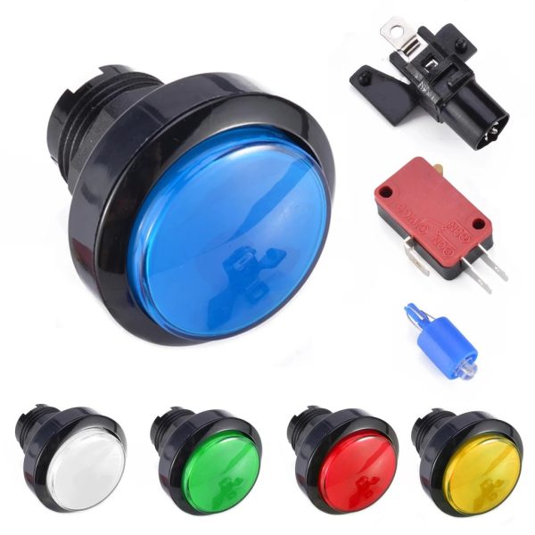 BOTON PULSADOR MICROSWITCH GENERICO 46MM RETROILUMINADO