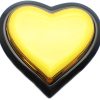 BOTON PULSADOR MICROSWITCH LED GENERICO 45MM CORAZON LUZ AMARILLO