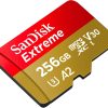 MEMORIA MICROSD SANDISK EXTREME 256GB SDXC A2 U3 V30 4K 190MBS C/ADAP