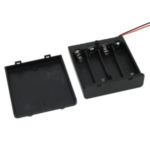 PORTA PILAS POWER BANK STARWARE HOLDER X4 AA CON INTERRUPTOR Y TAPA