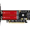 PLACA ADAPTADOR NVME PCIE JEYI SK16PRO NGFF M.2 MSATA PCI-E 3 X16