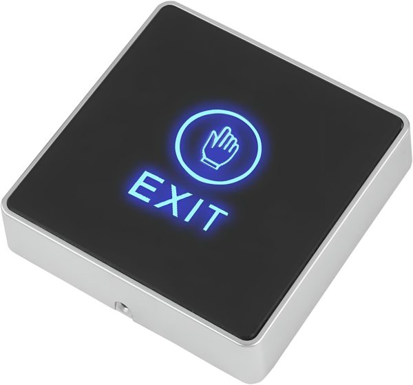 PULSADOR SALIDA EXIT STARWARE TOUCH ILUMINADO NA COM NC NEGRO LED ZUL