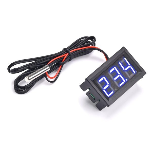 TERMOMETRO DIGITAL LCD STARWARE 0.56P 3 DIGITOS 4-30VDC NTC3950 10K AZUL