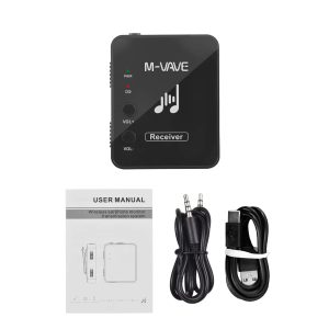MONITOREO AUDIO INALAMBRICO PORTATIL M-VAVE M8 2.4G UNIDAD RECEPTOR AUDIO AIR BRIDGE