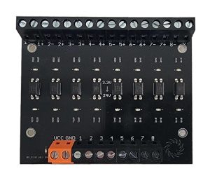 MODULO ASILAMIENTO OPTOACOPLADOR STARWARE EL817 X8 CH 3.3-24V NPN LL DRIVER CONVERTIDOR