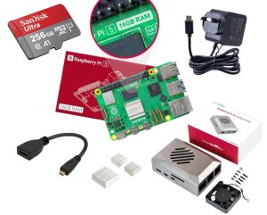 KIT COMPLETO RASPBERRY PI 5 16GB GABINETE 256GB FAN COOLER