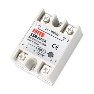 RELE ESTADO SÓLIDO FQFER SSR-60DA 60A 3-32VDC A 24-380VAC