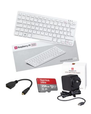COMPUTADORA EN TECLADO RASPBERRY PI 500 ESPAÑOL KIT COMPLETO 256GB