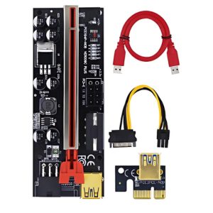 KIT 10X RISER PCI-E ADAPTADOR STARWARE PCE164P-N08 V009C PLUS 16X A 1 USB 3.0 CABLES P/RIG MINERIA
