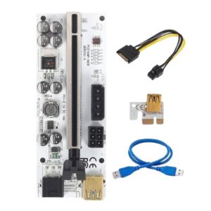 KIT 10X RISER PCI-E ADAPTADOR STARWARE PCE164P-N09 VER010-X 1-16X USB 3.0 CABLES P/RIG MINERIA