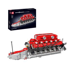 KIT BLOQUES PARA ARMAR MOULD KING MOTOR V12 SUPERCAR CON CAMBIOS 3472 PIEZAS