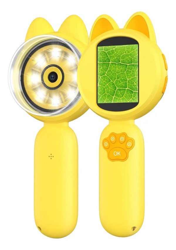MICROSCOPIO PARA NIÑOS STARWARE 1000X PORTABLE PANTALLA IPS 2P LED KITTY
