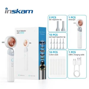 CAMARA OIDO ENDOSCOPIO CON PANTALLA INSKAM Q10 1.38P IPS INALAMBRICA INSPECCION LIMPIEZA