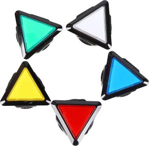 BOTON PULSADOR LED GENERICO TRIANGULAR VARIOS COLORES CON MICROSWITCH