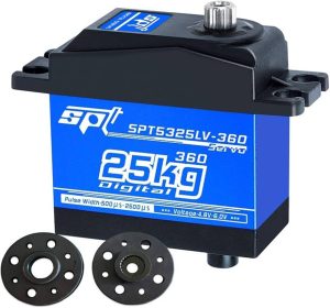 SERVO MOTOR DIGITAL STARWARE SPT5325LV 25KG 6-7.4V 360GR METALICO