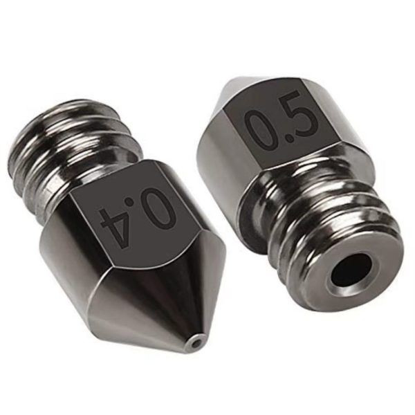 NOZZLE PICO ACERO TEMPLADO GENERICO MK8 M6 1.75/0.4MM P/HOTEND