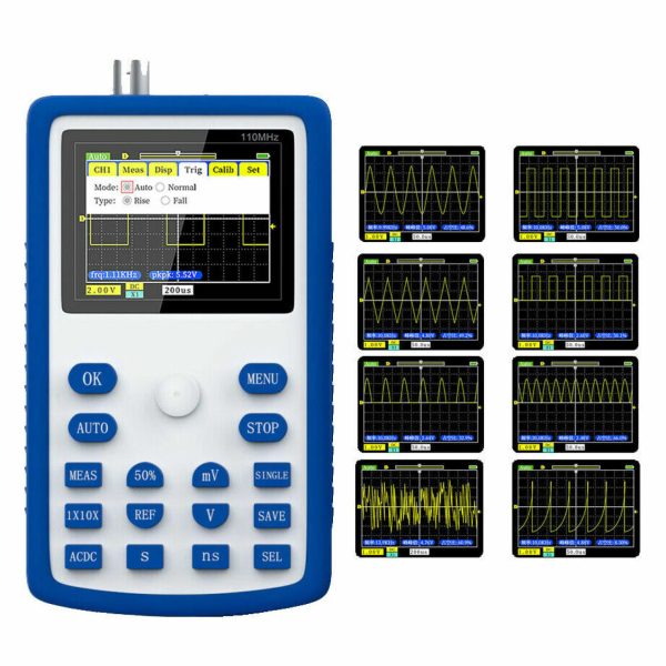 OSCILOSCOPIO PORTATIL FNIRSI 1C15 PROFESIONAL DIGITAL 110MHZ 500MS/S