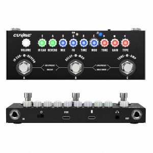 PEDALERA MULTIEFECTOS GUITARRA M-VAVE CUBE BABY PORTABLE BT COMPACTA
