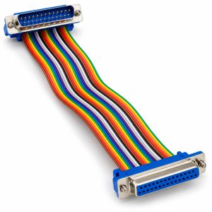 CABLE PLANO D-SUB STARWARE DB25 MACHO HEMBRA 25 PINES MULTICOLOR
