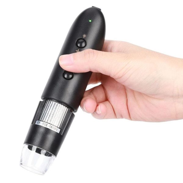 MICROSCOPIO OPTICO DIGITAL STARWARE PORTATIL WIFI 1600X ZOOM HD LED CAMARA 3 EN 1