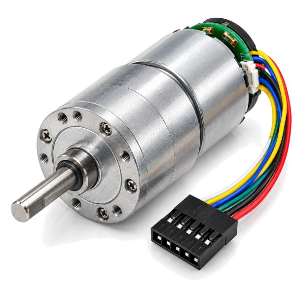 MOTOR REDUCTOR STARWARE DC 12V 178RPM JGB37-520B CON ENCODER Y SOPORTE