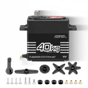 SERVO MOTOR DIGITAL BRUSHLESS YP-GX 3240MG 40KG 5-7.4V 180GR SEMIMETALICO NEGRO